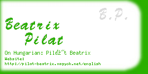 beatrix pilat business card